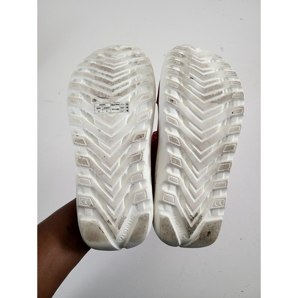 Vionic Renewal Red Recovery Slide Sandals Shoes Size 9 Orthotic - Picture 7 of 8
